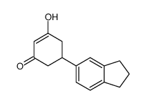 5-(2,3-dihydro-1H-inden-5-yl)-3-hydroxycyclohex-2-en-1-one Structure