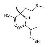 (S)-2-(3-Mercapto-2-methyl-propionylamino)-4-methylsulfanyl-butyric acid Structure