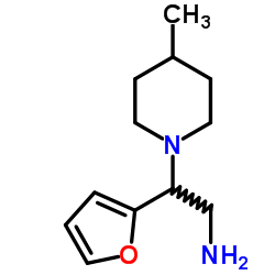 2-FURAN-2-YL-2-(4-METHYL-PIPERIDIN-1-YL)-ETHYLAMINE结构式