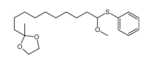 2-(10-methoxy-10-phenylsulfanyldecyl)-2-methyl-1,3-dioxolane Structure