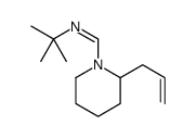 N-tert-butyl-1-(2-prop-2-enylpiperidin-1-yl)methanimine Structure