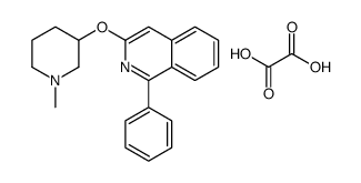 3-(1-methylpiperidin-3-yl)oxy-1-phenylisoquinoline,oxalic acid Structure