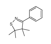 4,4,5,5-tetramethyl-3-phenyl-1,2-thiazole Structure