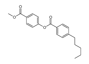 (4-methoxycarbonylphenyl) 4-pentylbenzoate Structure