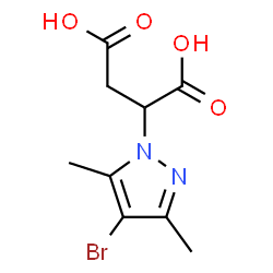 2-(4-Bromo-3,5-dimethyl-1H-pyrazol-1-yl)succinic acid图片