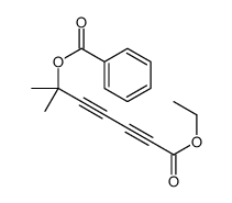 (7-ethoxy-2-methyl-7-oxohepta-3,5-diyn-2-yl) benzoate Structure