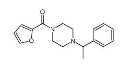 furan-2-yl-[4-(1-phenylethyl)piperazin-1-yl]methanone结构式