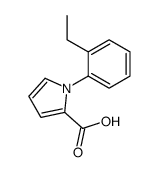 1-(2-ethylphenyl)pyrrole-2-carboxylic acid Structure