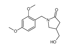 1-(2,4-Dimethoxybenzyl)-4-(hydroxymethyl)pyrrolidin-2-one structure