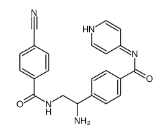 N-[2-amino-2-[4-(pyridin-4-ylcarbamoyl)phenyl]ethyl]-4-cyanobenzamide结构式