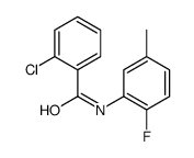 2-Chloro-N-(2-fluoro-5-methylphenyl)benzamide结构式