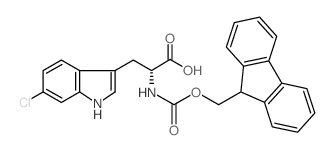 Fmoc-6-chloro-D-tryptophan Structure