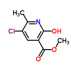 5-Chloro-2-hydroxy-6-methyl-nicotinic acid methyl ester structure