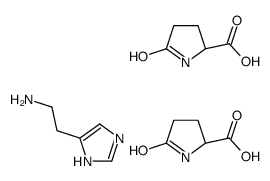 5-oxo-L-proline, compound with 1H-imidazole-4-ethylamine (2:1)结构式