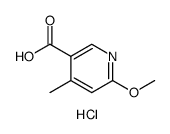 6-Methoxy-4-methylpyridine-3-carboxylic acid hydrochloride structure