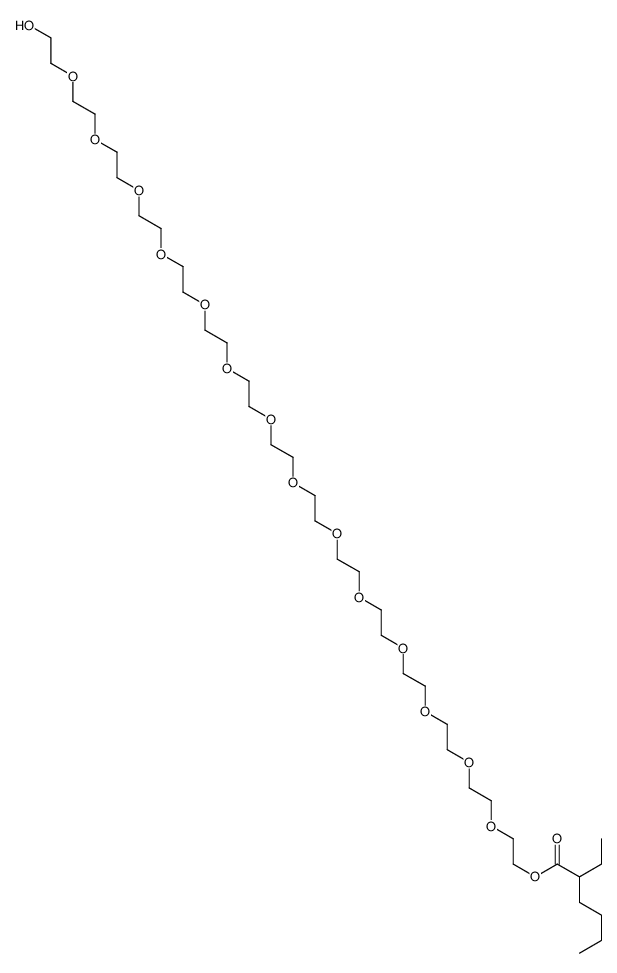 Hexanoic acid, 2-ethyl-, 44-hydroxy-3,6,9,12,15,18,21,24,27,30,33,36,39,42-tetradecaoxatetratetracont-1-yl ester picture