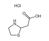 thiazolidin-2-ylacetic acid hydrochloride Structure