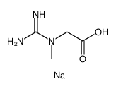 Glycine, N-(aminoiminomethyl)-N-methyl-, sodium salt结构式