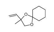 2-methyl-2-vinyl-1,4-dioxa-spiro[4.5]decane结构式