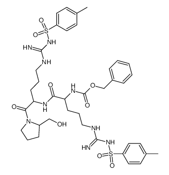 Nα-Carbobenzoxy-Nσ-tosylarginyl-Nσ-tosylarginyl-prolinol Structure