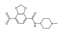 N-(1-methyl-4-piperidyl)-7-nitro-benzo[1,3]dioxole-4-carboxamide Structure