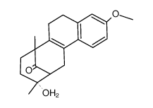 10-Hydroxy-3-methoxy-7,10-dimethyl-7,11-methano-13-oxo-5,6,7,8,9,10,11,12-octahydro-cyclooctanaphthalin Structure