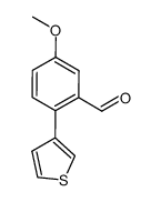 5‐methoxy‐2‐(thiophen‐3-yl)benzaldehyde结构式