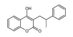 4-hydroxy-3-(2-phenylpropyl)chromen-2-one Structure