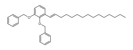 1,2-bis-benzyloxy-3-pentadec-1-en-ξ-yl-benzene Structure