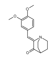 2-(3,4-dimethoxyphenylmethylene)-3-oxoquinuclidine结构式