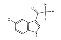 2,2,2-trifluoro-1-(5-methoxy-1H-indol-3-yl)-ethanone结构式