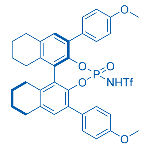 (R)-N-(2,6-双(4-甲氧基苯基)-4-氧化-7a,8,9,10,11,11a,12,13,14,15-十氢二萘并[2,1-d:1',2'-f][1,3,2]二氧杂磷杂环庚-4-基)-1,1,1-三氟甲磺酰胺结构式