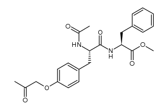 (S)-methyl 2-((S)-2-acetamido-3-(4-(2-oxopropoxy)phenyl)propanamido)-3-phenylpropanoate Structure