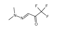 Propanal,3,3,3-trifluoro-2-oxo-,1-(dimethylhydrazone) (9CI) Structure