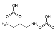 nitric acid,propane-1,3-diamine Structure