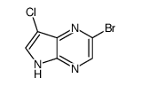 2-bromo-7-chloro-5H-pyrrolo[2,3-b]pyrazine Structure