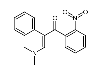 3-(dimethylamino)-1-(2-nitrophenyl)-2-phenylprop-2-en-1-one结构式