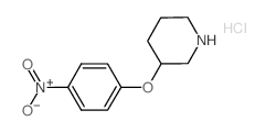 3-(4'-NITROPHENOXY)PIPERIDINE HYDROCHLORIDE Structure