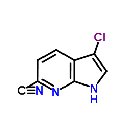 3-Chloro-6-Cyano-7-azaindole Structure