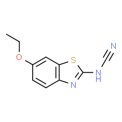 Cyanamide, (6-ethoxy-2-benzothiazolyl)- (9CI) Structure