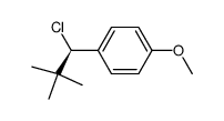 (R)-(+)-2,2-dimethyl-1-(p-methoxyphenyl)propyl chloride Structure