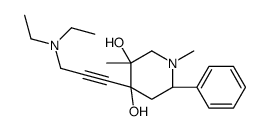 (3S,4R,6S)-4-[3-(diethylamino)prop-1-ynyl]-1,3-dimethyl-6-phenylpiperidine-3,4-diol结构式