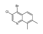 4-bromo-3-chloro-7,8-dimethylquinoline structure