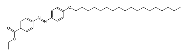 ethyl 4-((4-(octadecyloxy)phenyl)diazenyl)benzoate结构式