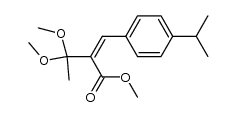 (Z)-methyl 2-(4-isopropylbenzylidene)-3,3-dimethoxybutanoate结构式