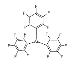 tris(pentafluorophenyl)arsenic(III) Structure