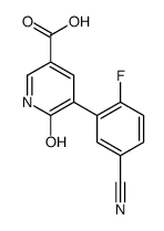 5-(5-cyano-2-fluorophenyl)-6-oxo-1H-pyridine-3-carboxylic acid Structure