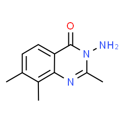 3-Amino-2,7,8-trimethyl-3H-quinazolin-4-one structure