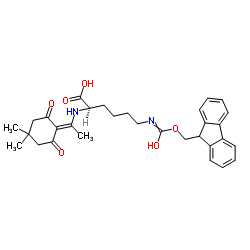 Dde-D-Lys(Fmoc)-OH structure