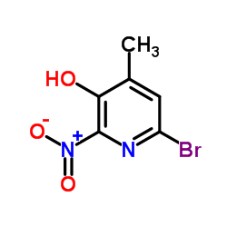 6-Bromo-4-methyl-2-nitro-3-pyridinol结构式